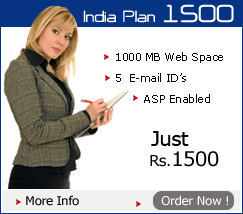 web hostiing india plan 1500
