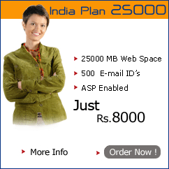 web hostiing india plan 25000