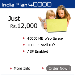 web hostiing india plan 40000